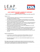 LEAP Competitive Event Judging Protocol